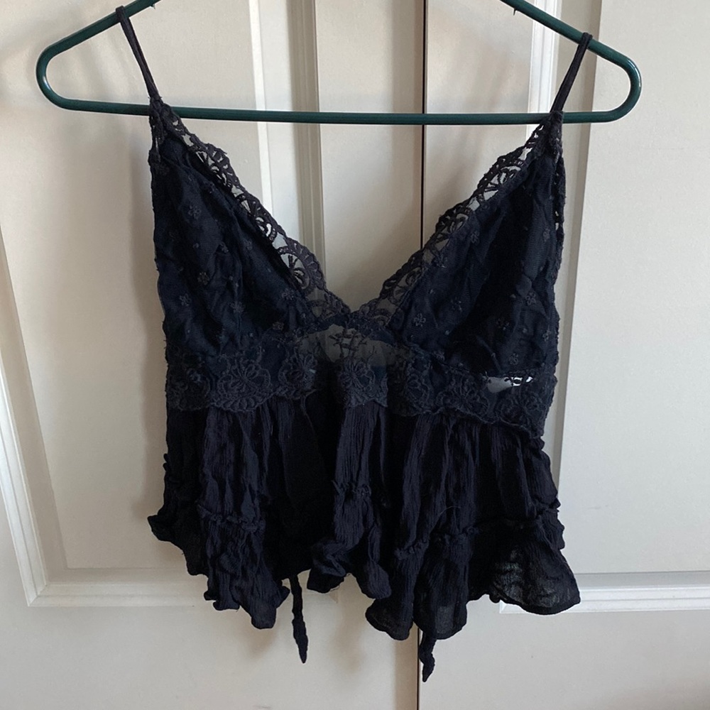 Free People Flowy, lace tank top